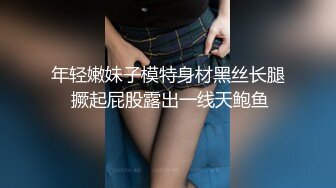 年轻嫩妹子模特身材黑丝长腿 撅起屁股露出一线天鲍鱼