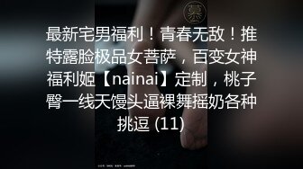 最新宅男福利！青春无敌！推特露脸极品女菩萨，百变女神福利姬【nainai】定制，桃子臀一线天馒头逼裸舞摇奶各种挑逗 (11)