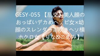 GESY-055 【乱交】美人顔のおっぱいデカめヘソピ女×幼顔のスレンダー潮吹きヘソ横ホクロ女【りな&このみ】